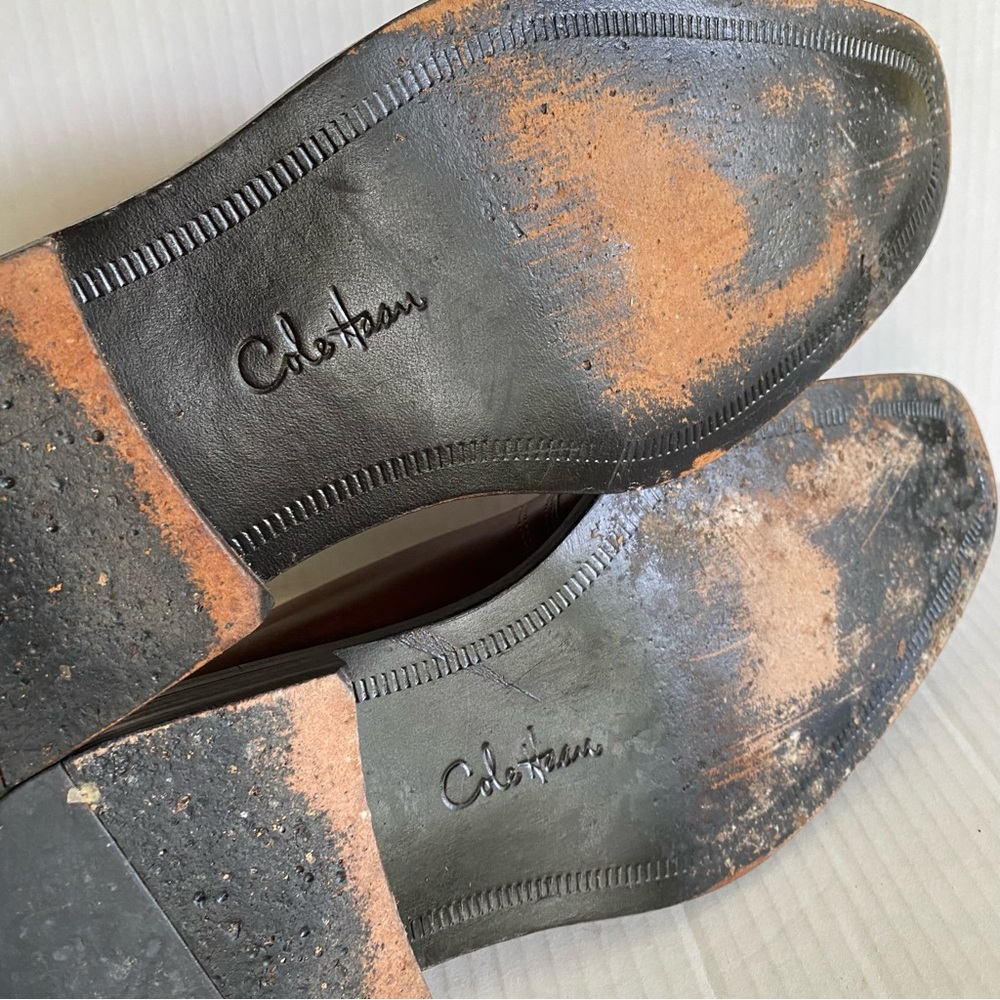 Cole Haan Split Toe Leather Oxford Dress Shoes - Picture 5 of 10